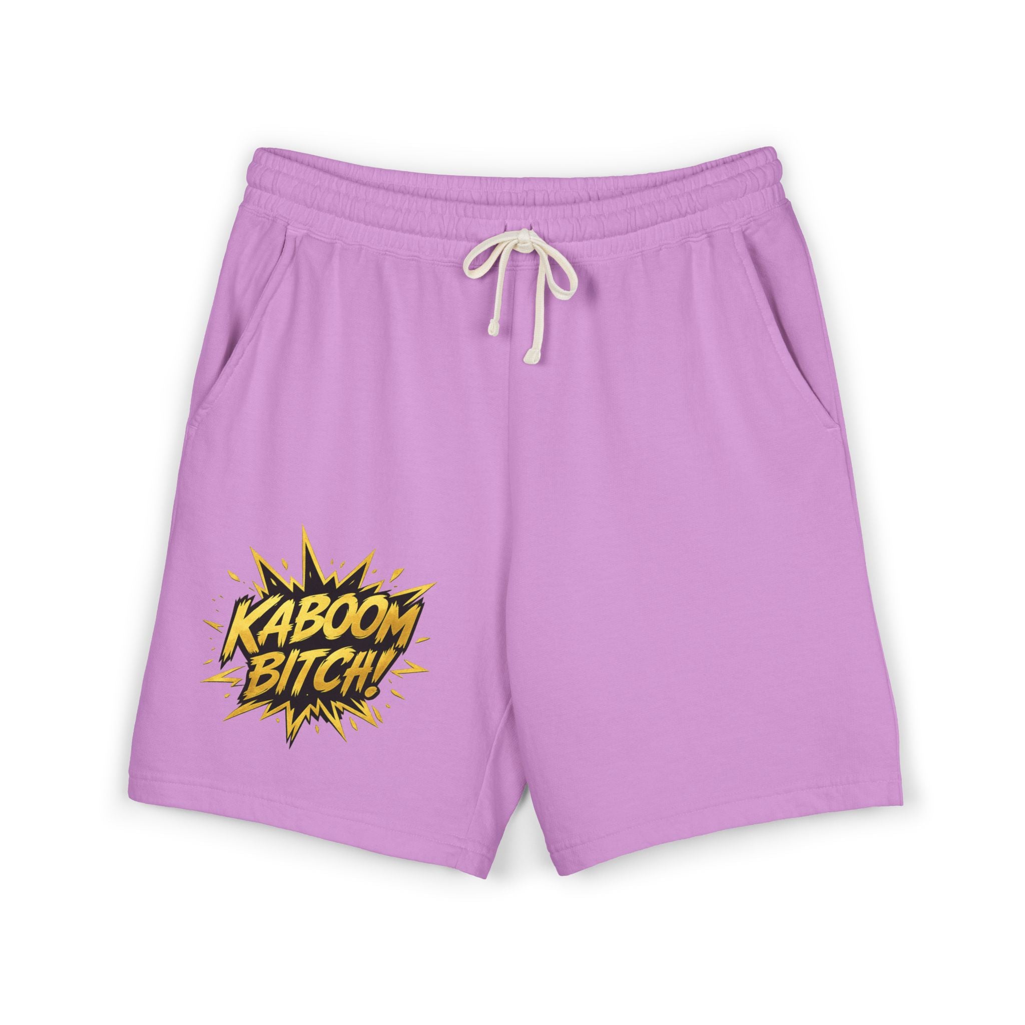 Kaboom Bitch! Sweat Shorts — Casual Fleece Lounge Shorts