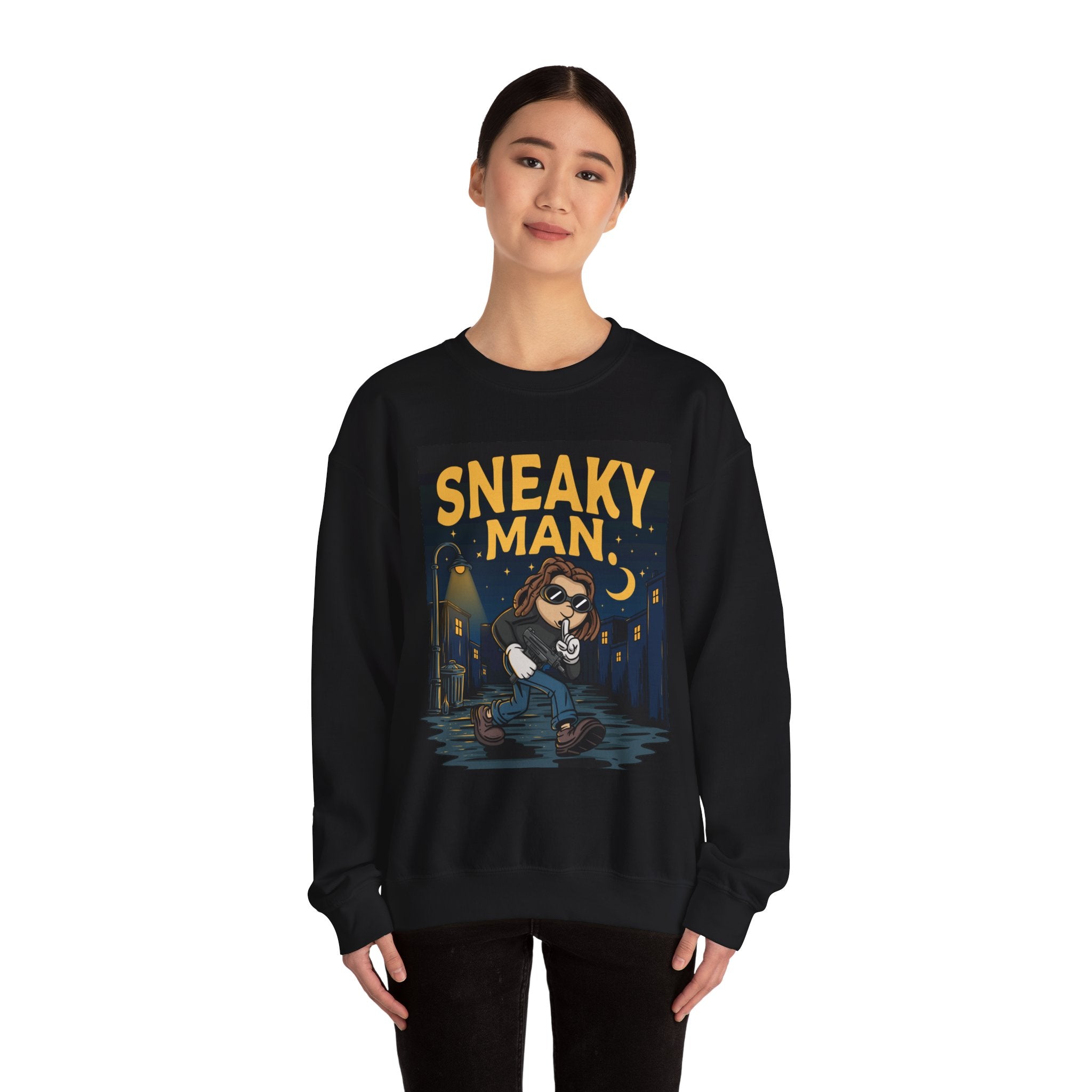 Sneaky Man Crewneck Sweatshirt