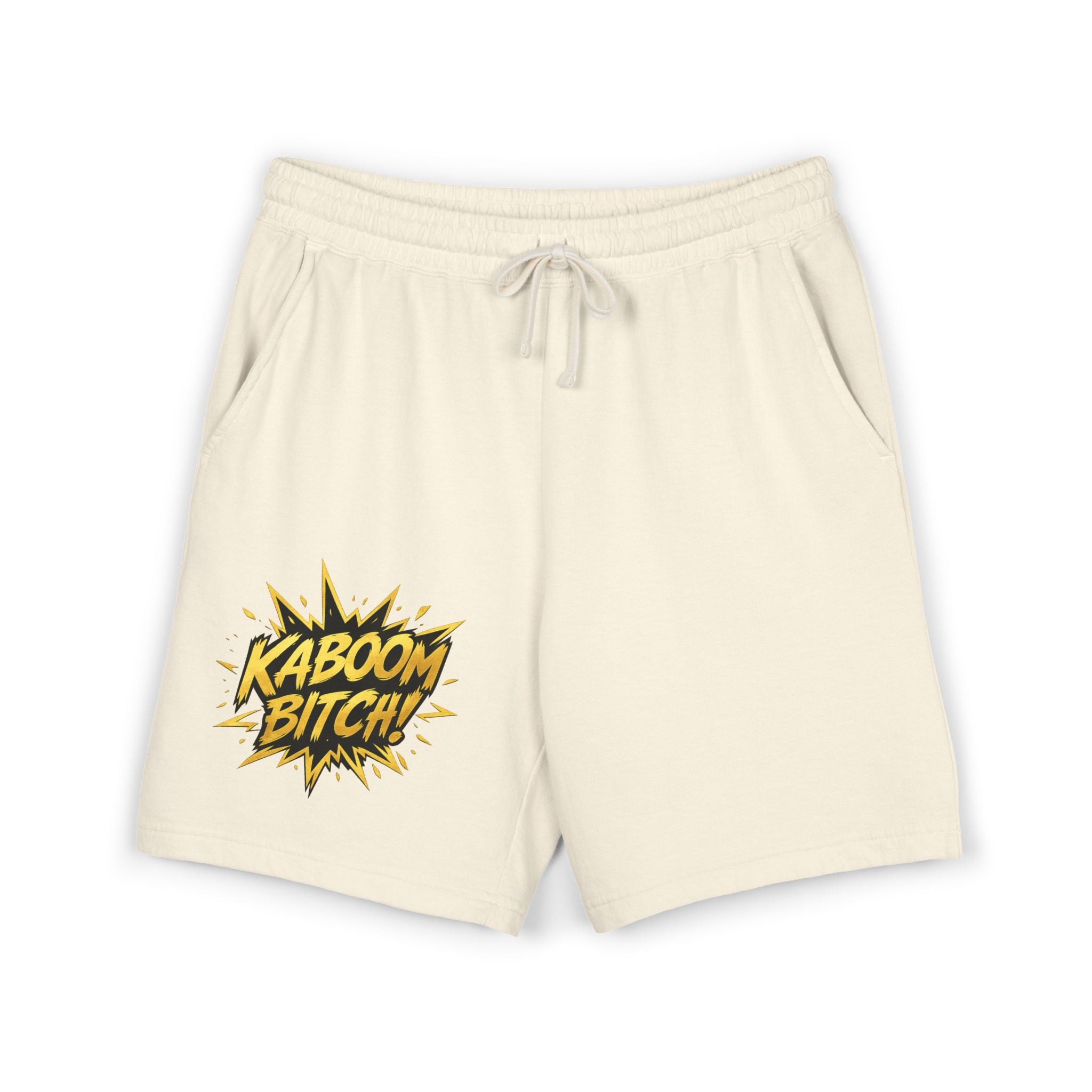 Kaboom Bitch! Sweat Shorts — Casual Fleece Lounge Shorts