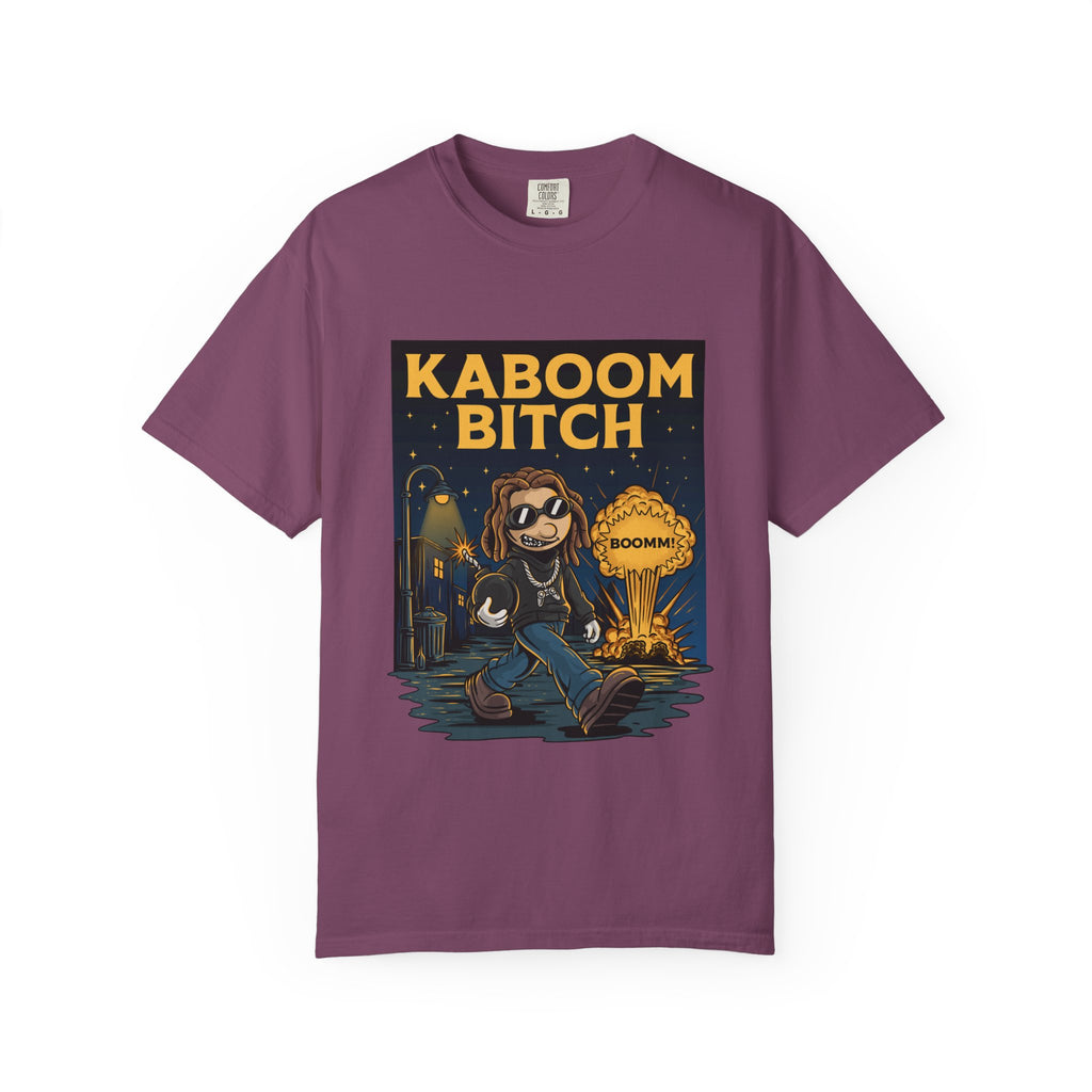 Kaboom Bitch T-Shirt — Vintage Cartoon Explosion Graphic Tee