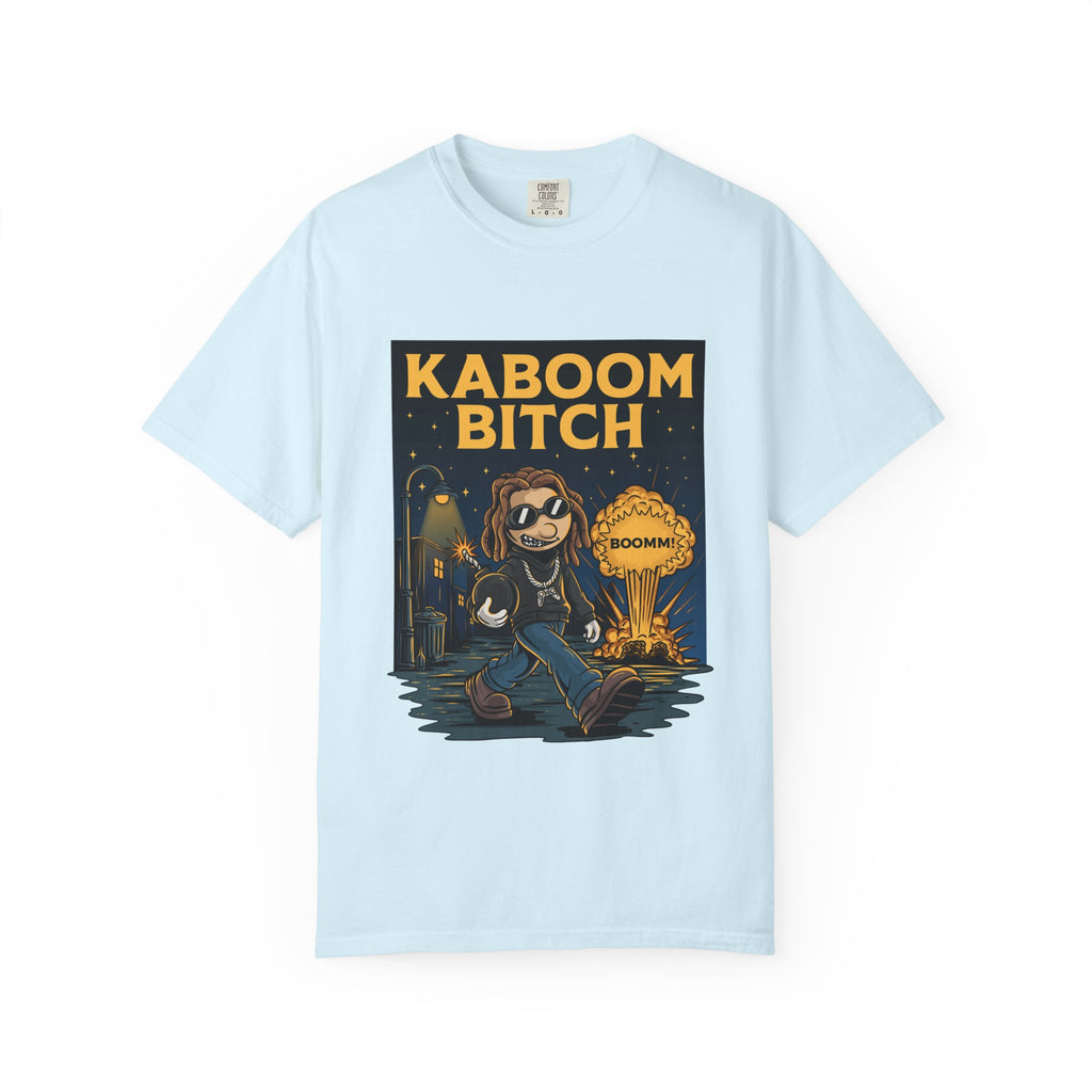 Kaboom Bitch T-Shirt — Vintage Cartoon Explosion Graphic Tee