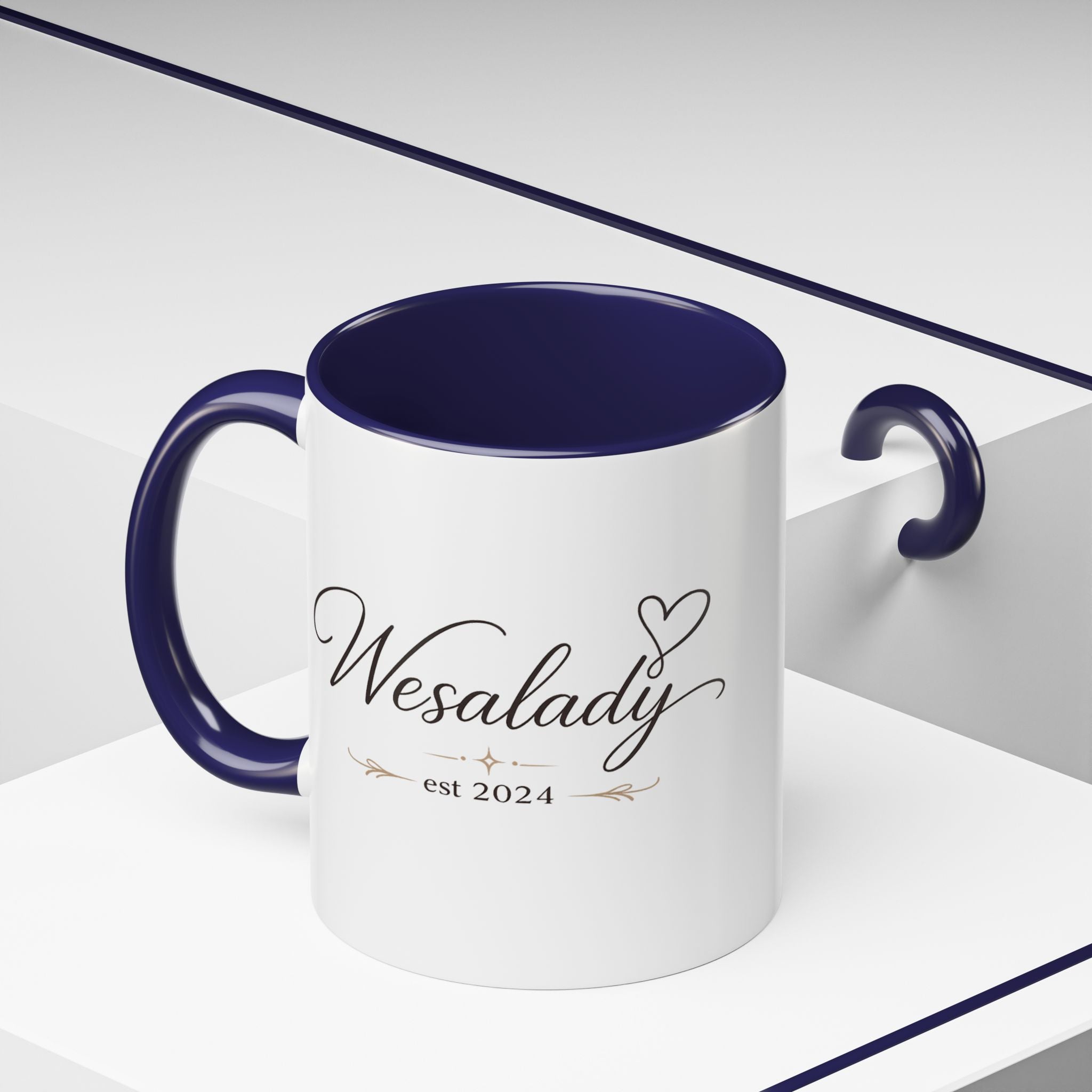 Wesalady Est. 2024 Accent Coffee Mug