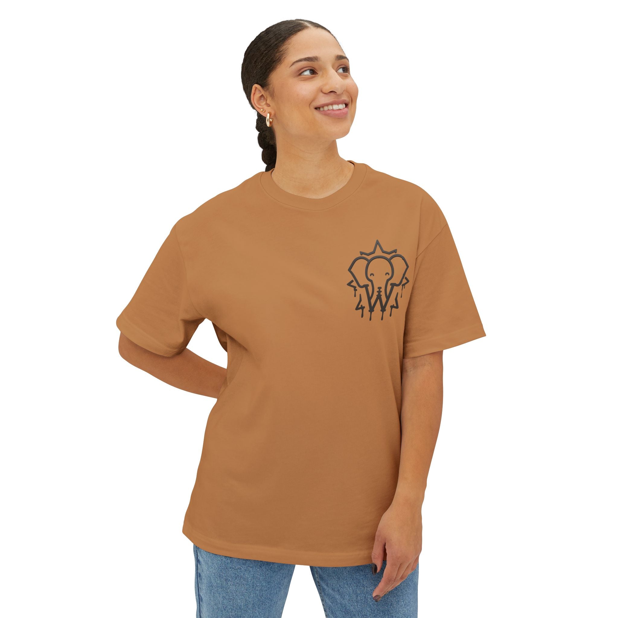 Wesalinki Elephant logo Oversize tee