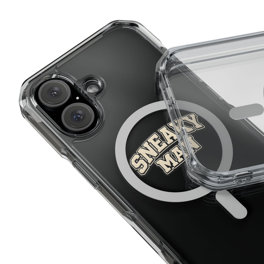Sneaky Man Magnetic Clear iPhone Case — Clear MagSafe Compatible Protective Case