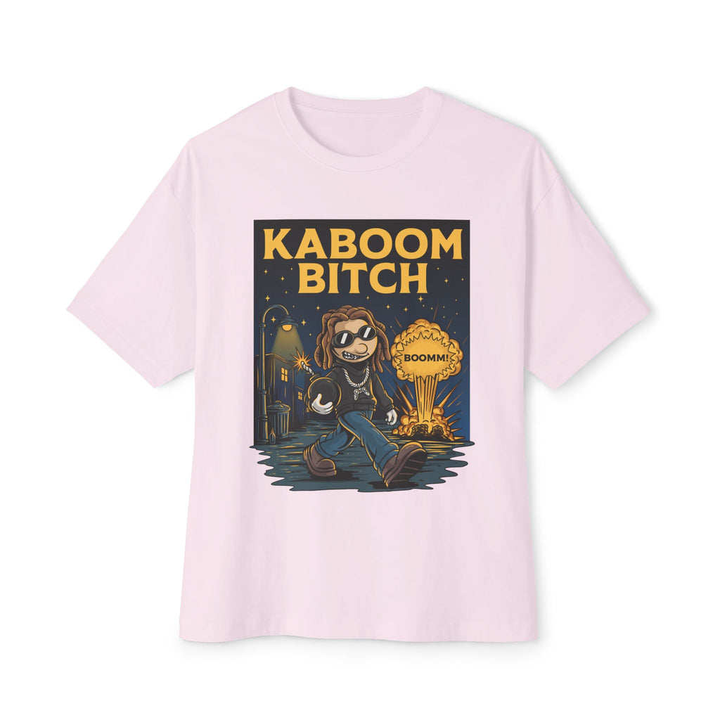 Oversized Kaboom Bitch Graphic Box Tee