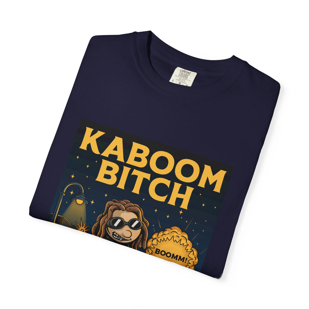 Kaboom Bitch T-Shirt — Vintage Cartoon Explosion Graphic Tee