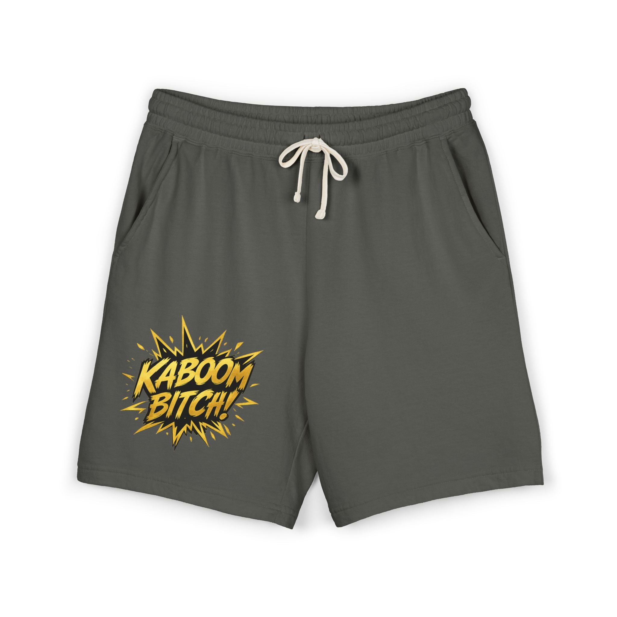 Kaboom Bitch! Sweat Shorts — Casual Fleece Lounge Shorts
