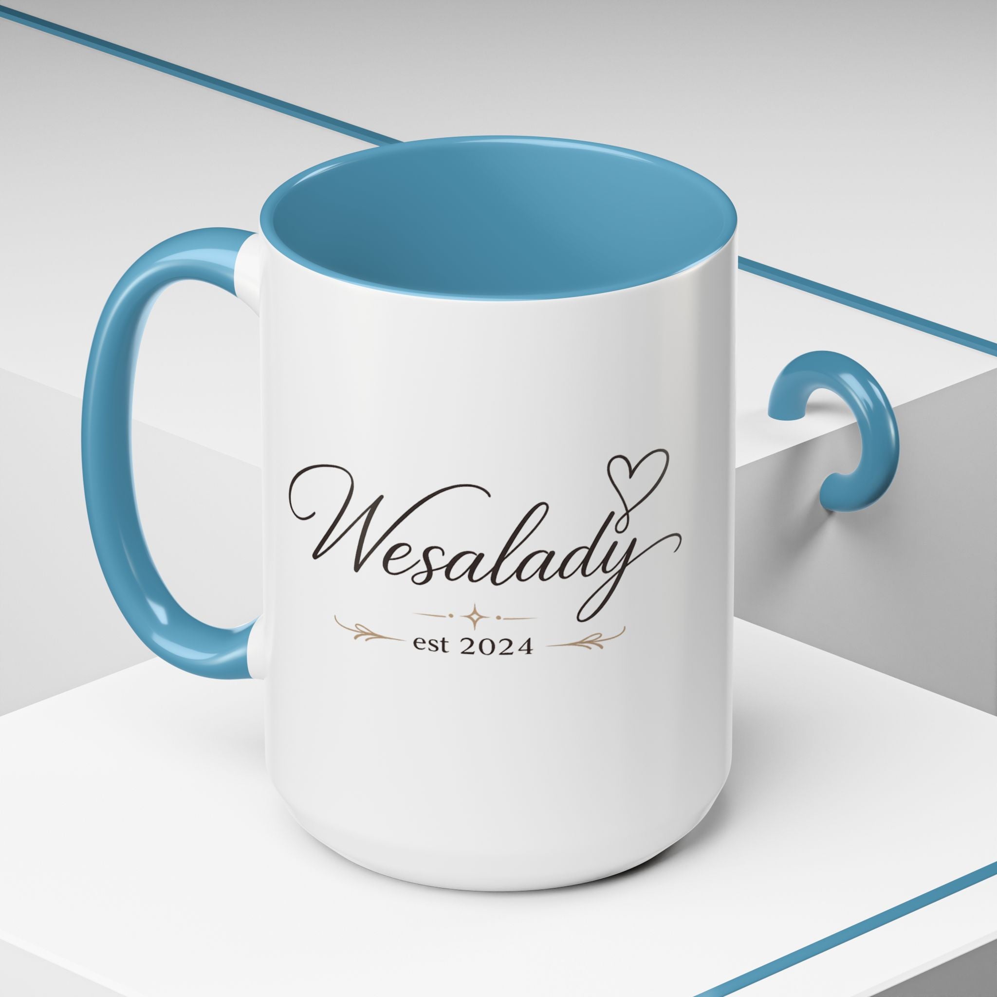 Wesalady Est. 2024 Accent Coffee Mug