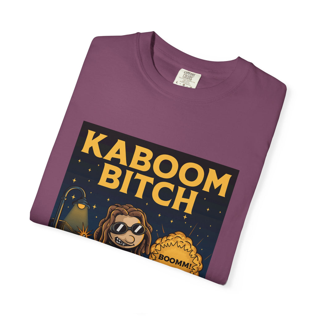 Kaboom Bitch T-Shirt — Vintage Cartoon Explosion Graphic Tee