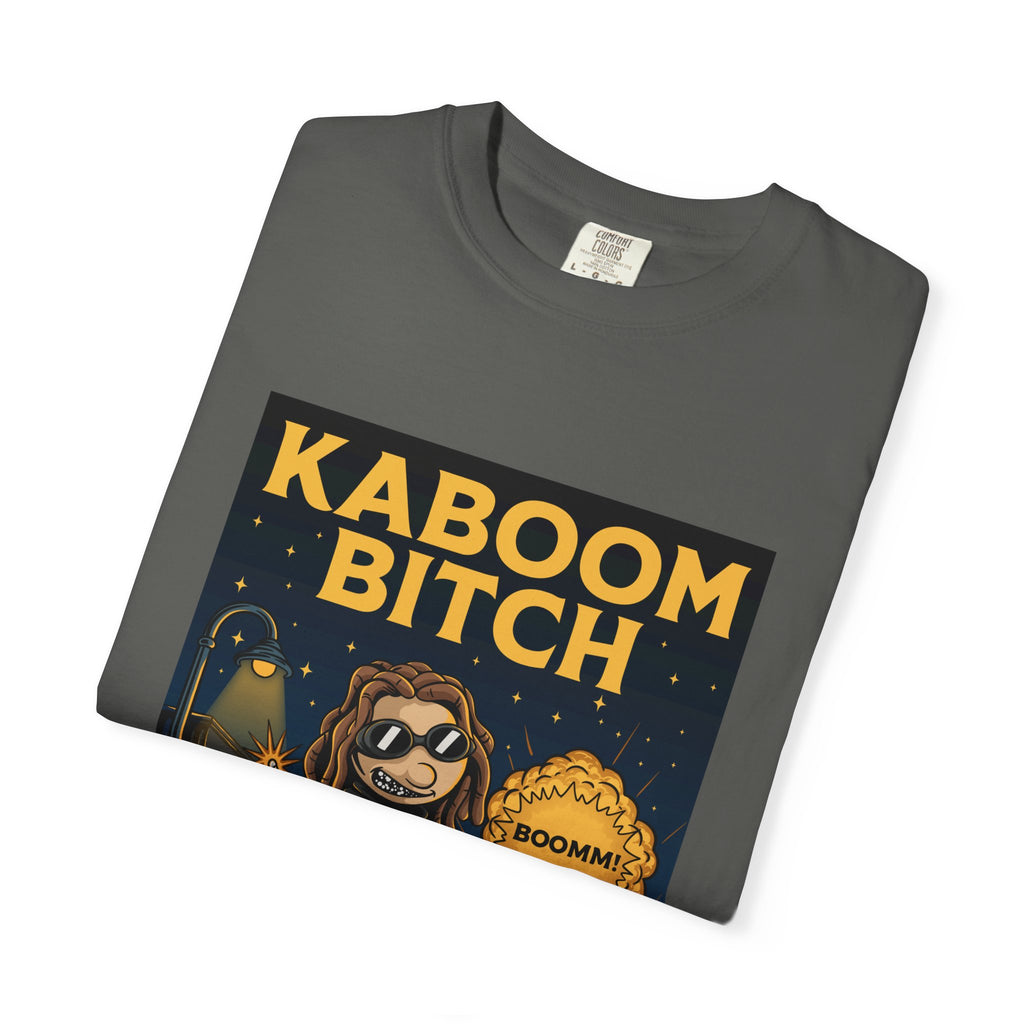 Kaboom Bitch T-Shirt — Vintage Cartoon Explosion Graphic Tee
