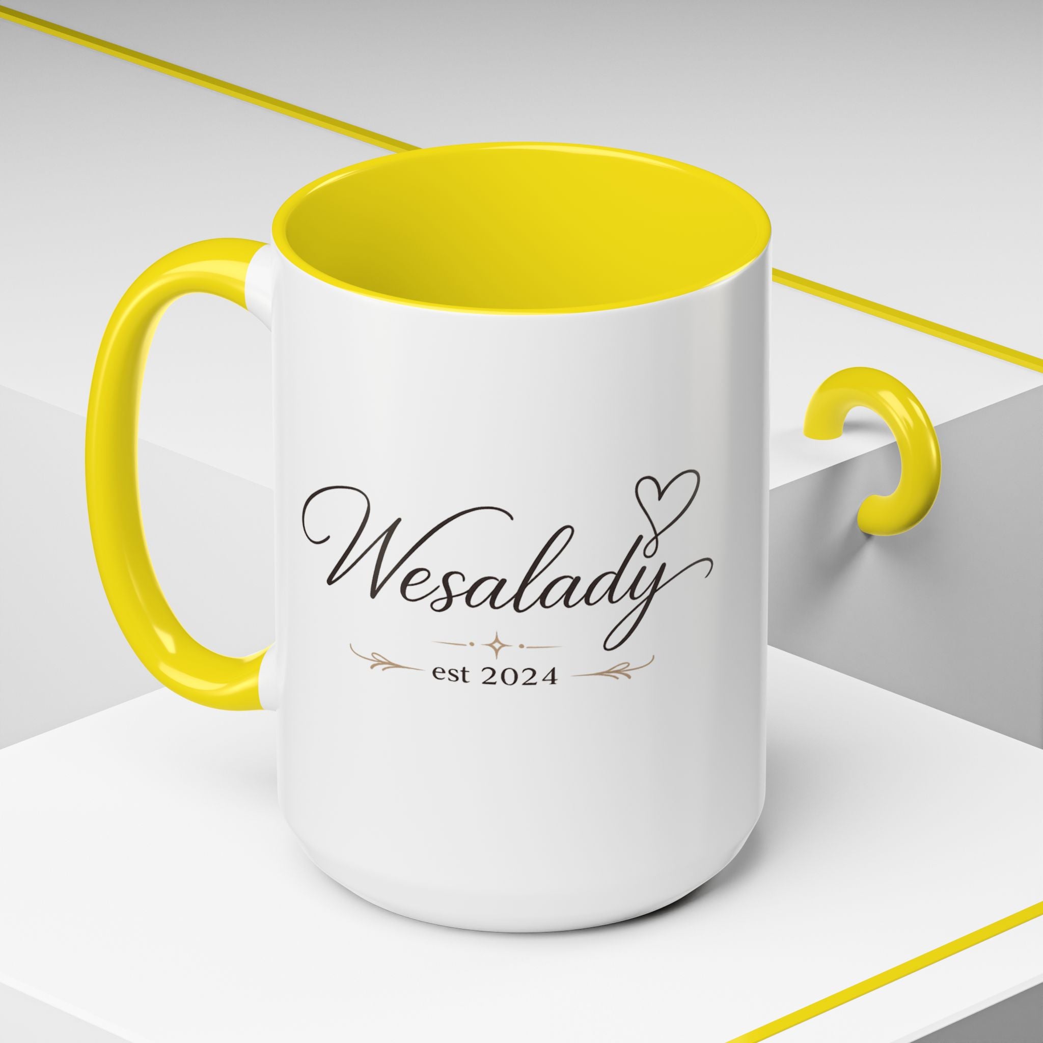 Wesalady Est. 2024 Accent Coffee Mug