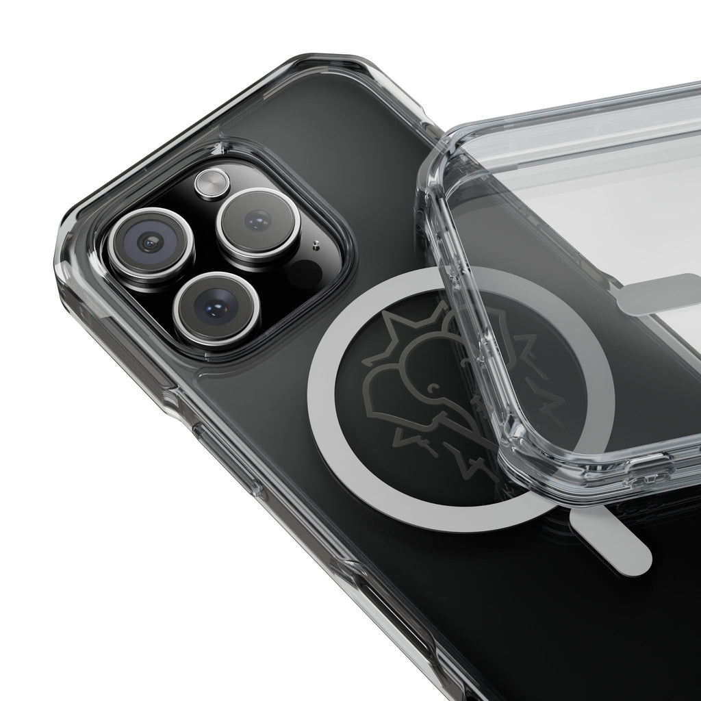 Clear Magnetic Phone Case — Black Elephant Wesalinki Ring Grip