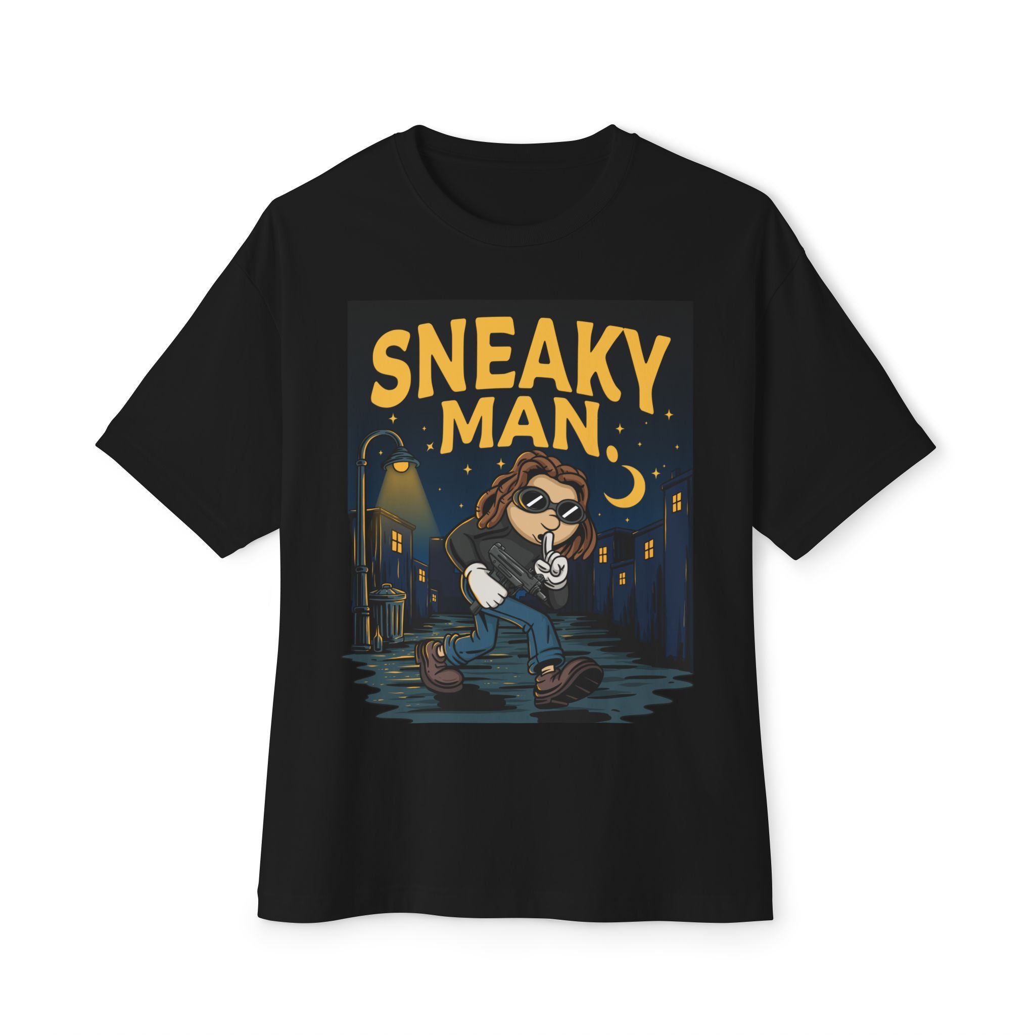 Oversized Sneaky Man Box T‑Shirt