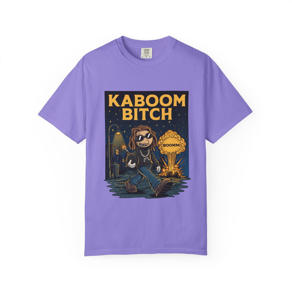 Kaboom Bitch T-Shirt — Vintage Cartoon Explosion Graphic Tee