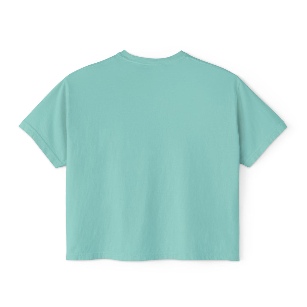 WesaLady Kaboom Bitch Graphic Tee — Women's Boxy Crop Top