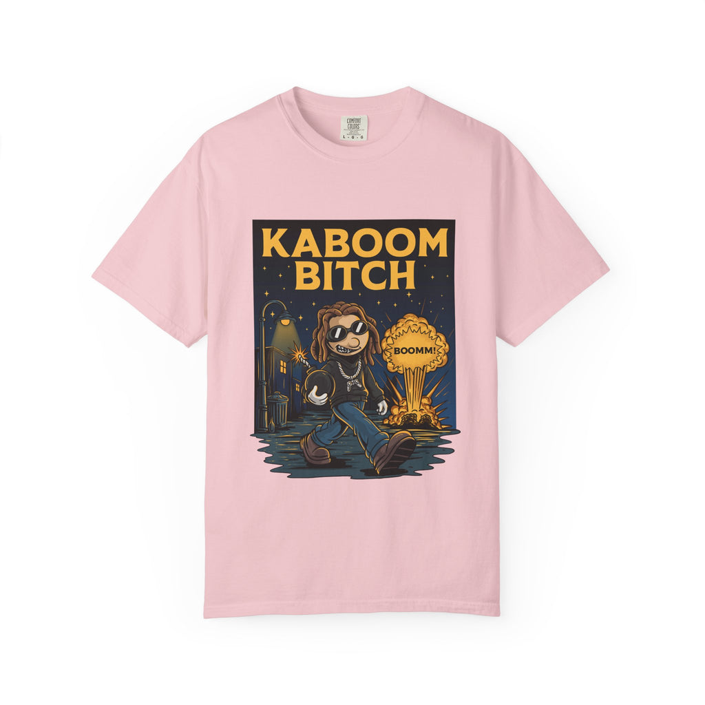 Kaboom Bitch T-Shirt — Vintage Cartoon Explosion Graphic Tee