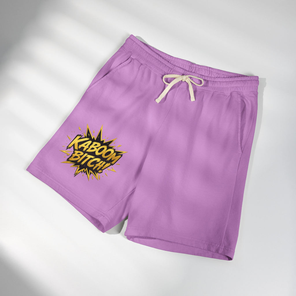 Kaboom Bitch! Sweat Shorts — Casual Fleece Lounge Shorts