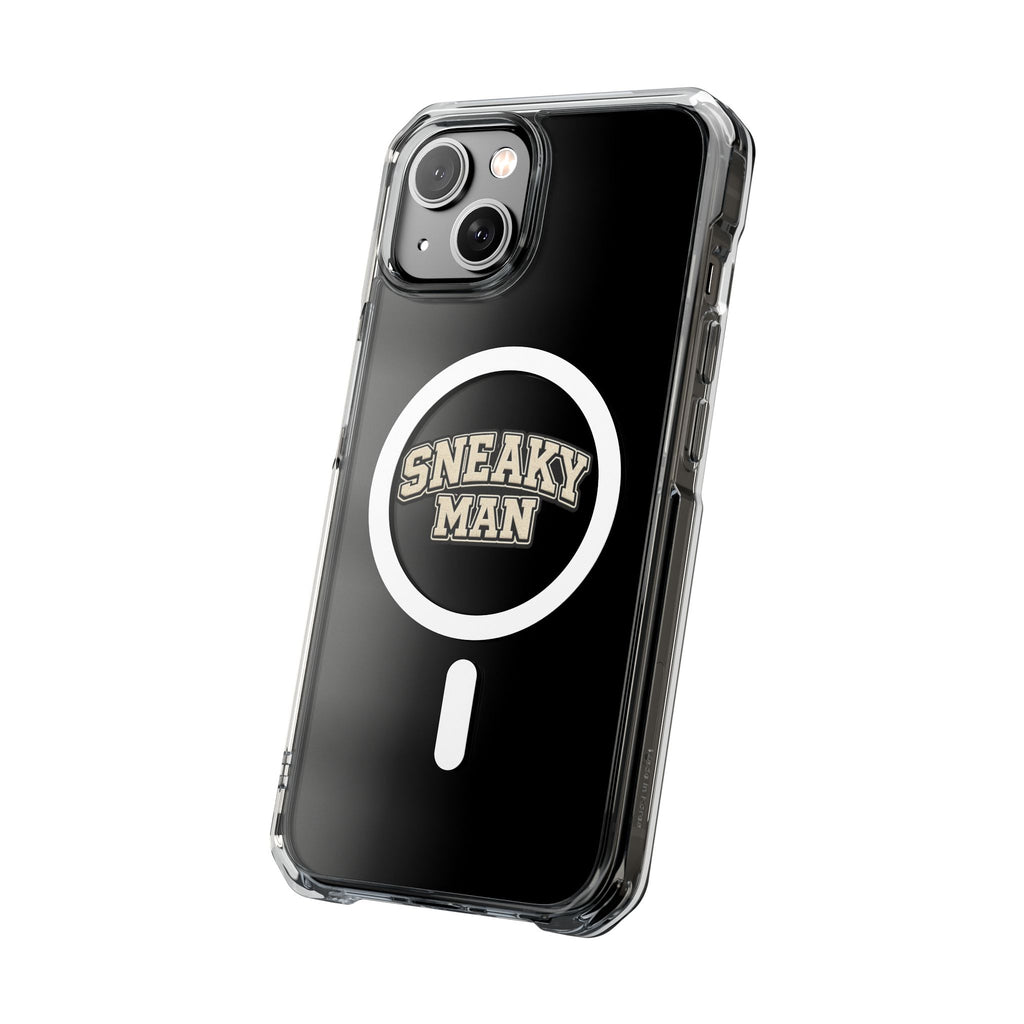Sneaky Man Magnetic Clear iPhone Case — Clear MagSafe Compatible Protective Case