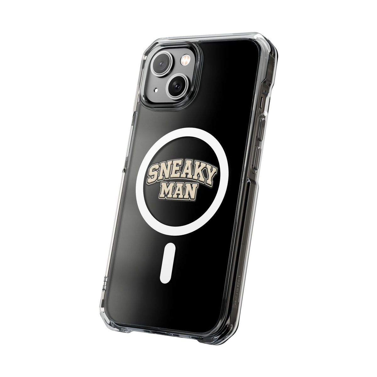 Sneaky Man Magnetic Clear iPhone Case — Clear MagSafe Compatible Protective Case