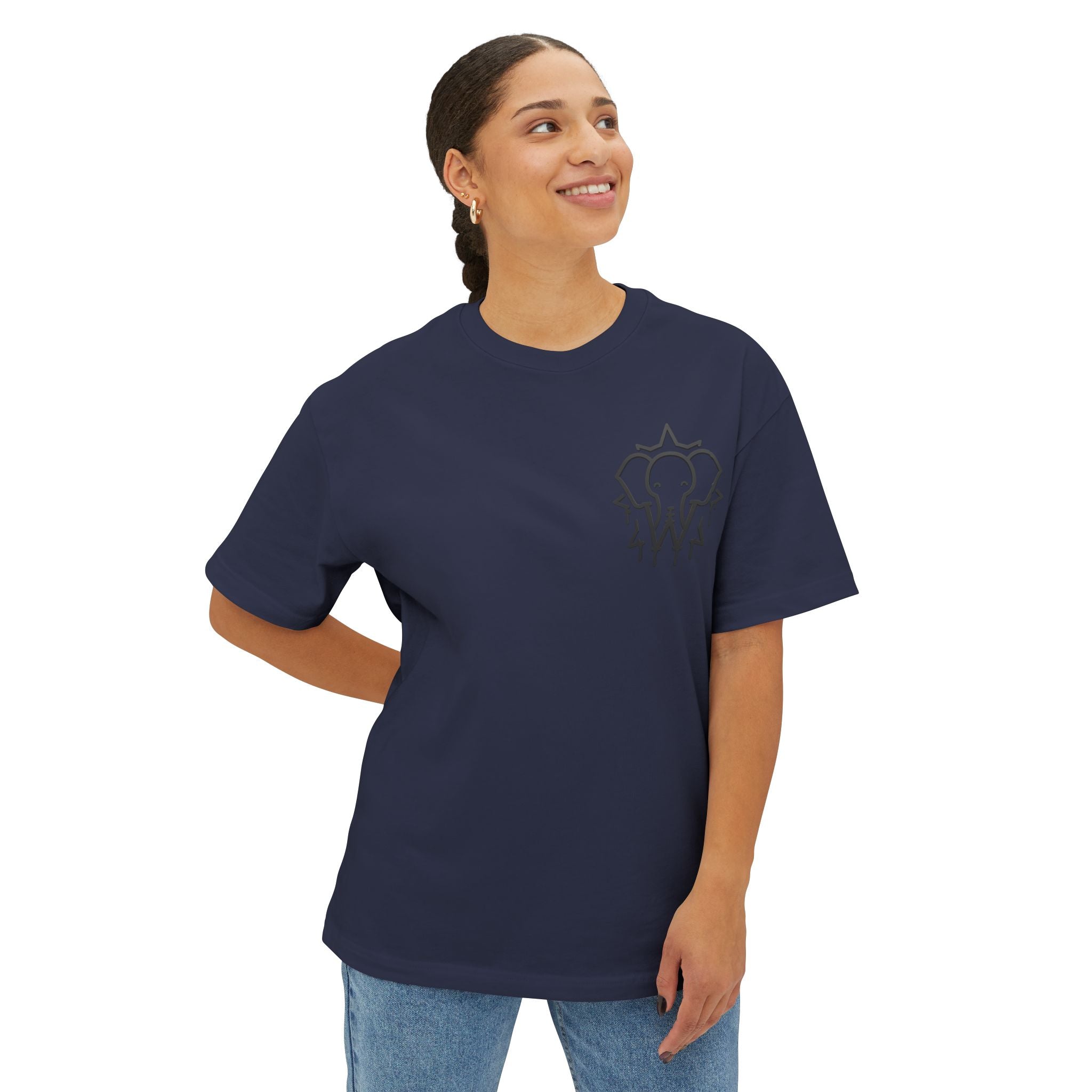 Wesalinki Elephant logo Oversize tee