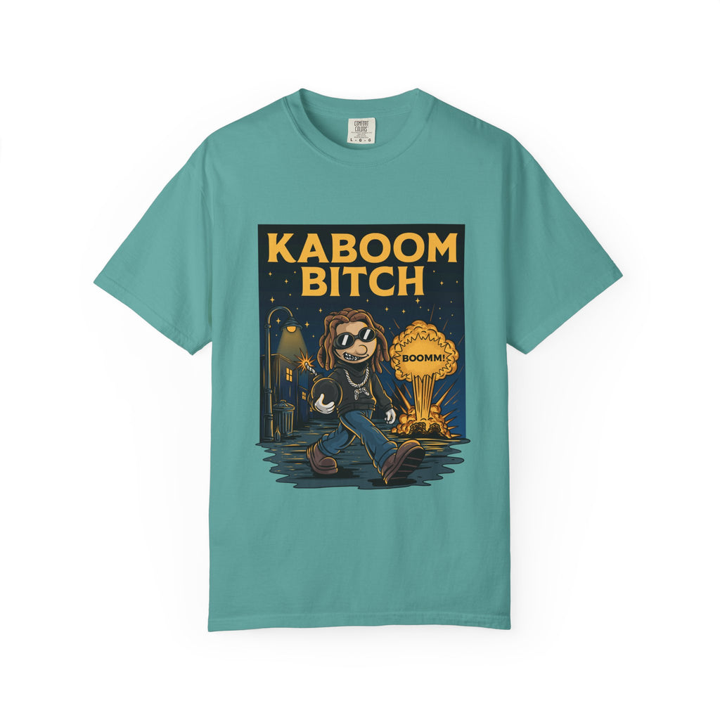 Kaboom Bitch T-Shirt — Vintage Cartoon Explosion Graphic Tee