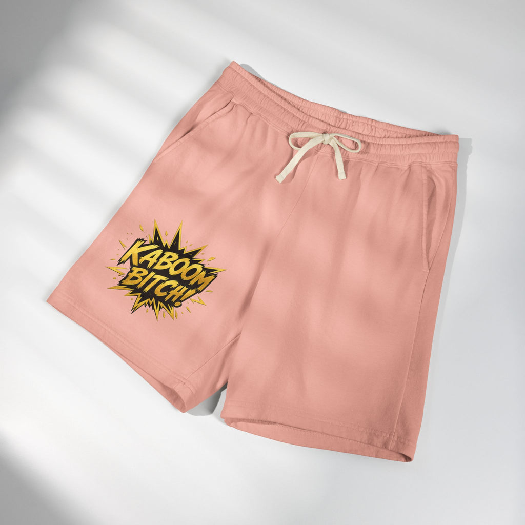 Kaboom Bitch! Sweat Shorts — Casual Fleece Lounge Shorts