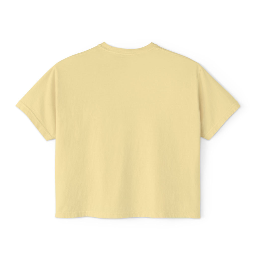 WesaLady Kaboom Bitch Graphic Tee — Women's Boxy Crop Top