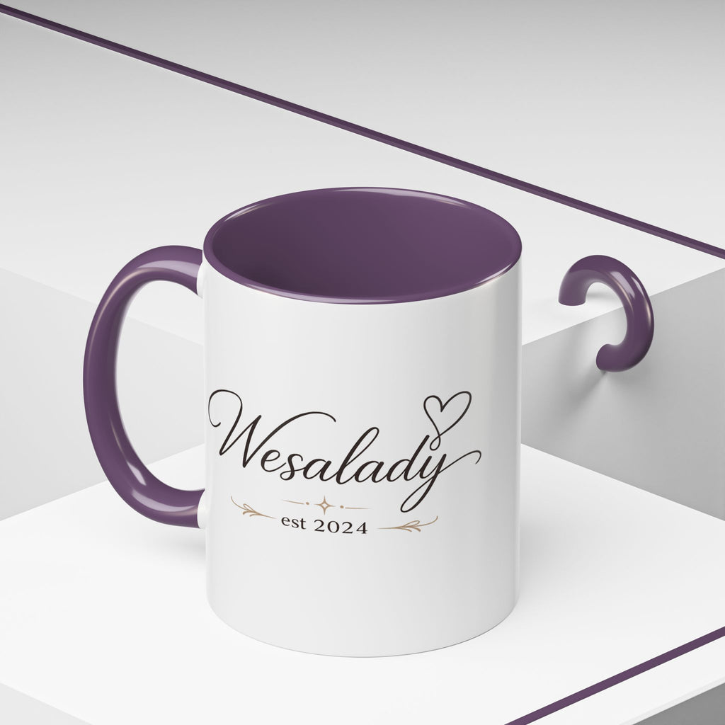 Wesalady Est. 2024 Accent Coffee Mug