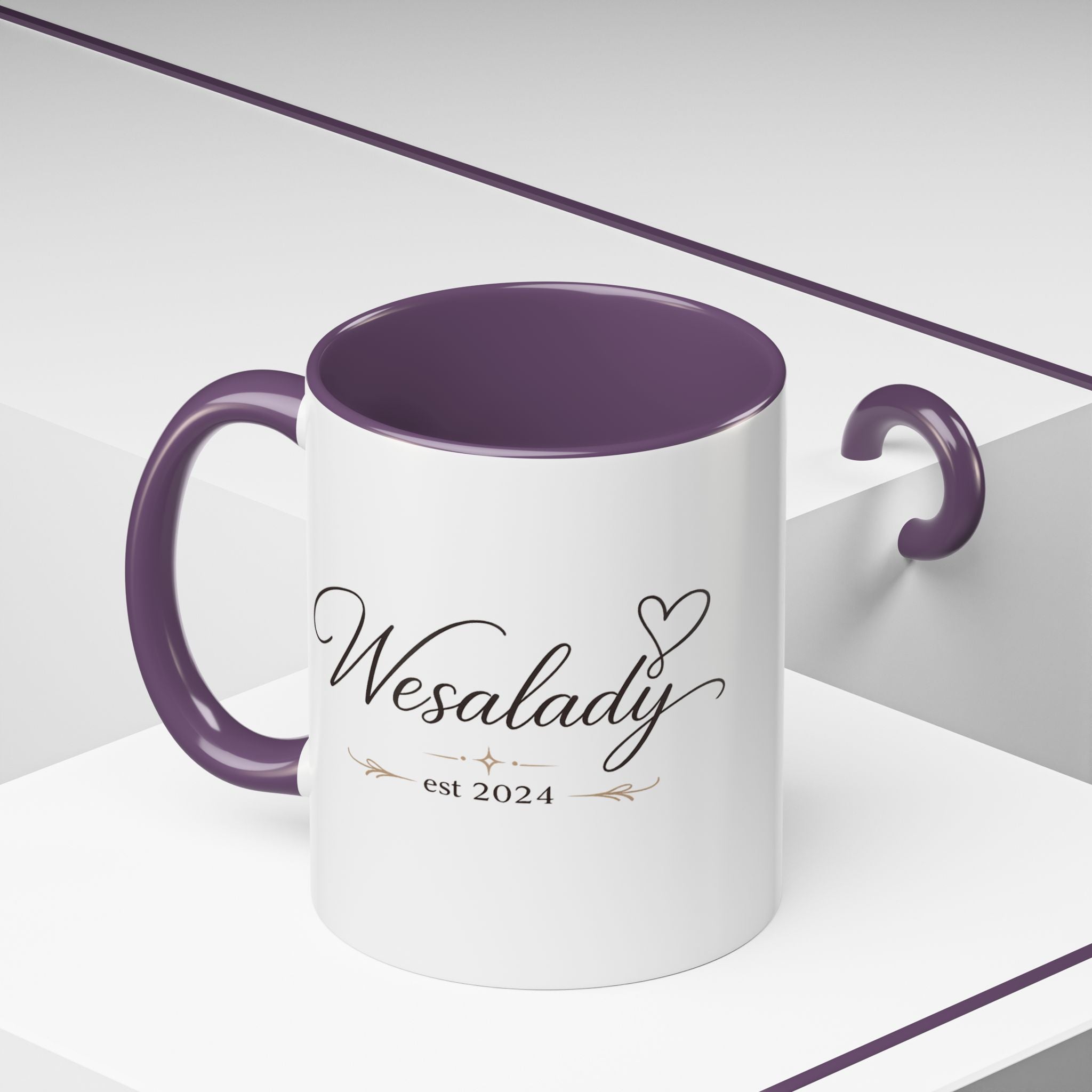 Wesalady Est. 2024 Accent Coffee Mug