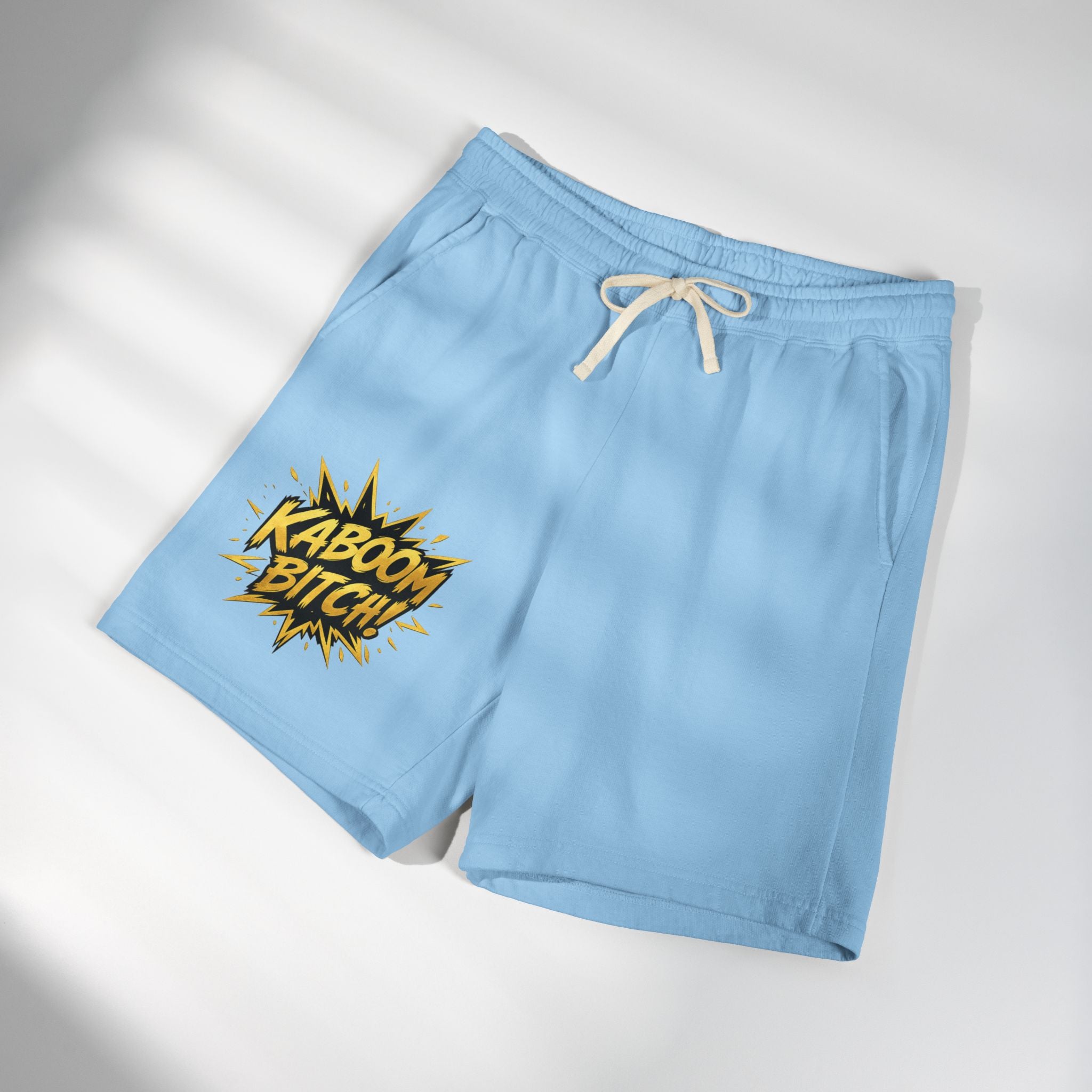 Kaboom Bitch! Sweat Shorts — Casual Fleece Lounge Shorts