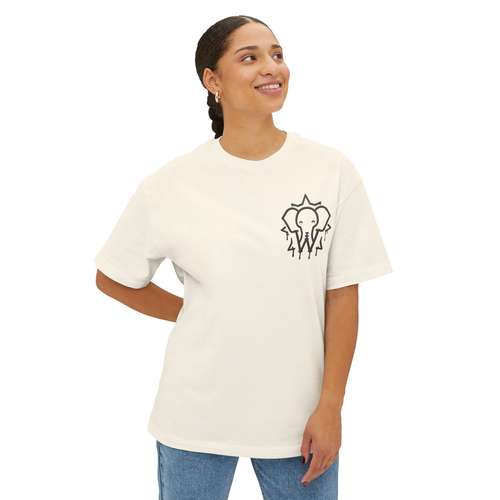 Wesalinki Elephant logo Oversize tee