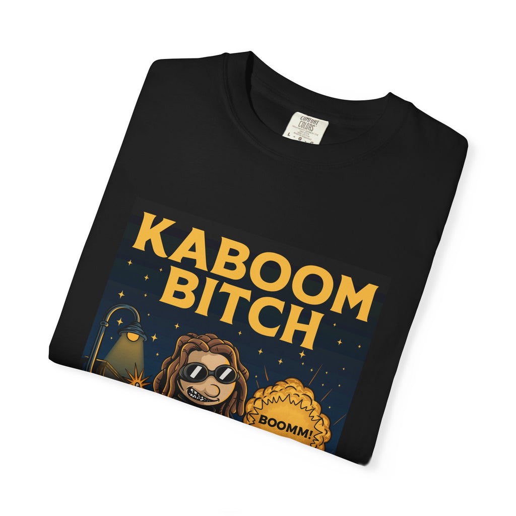 Kaboom Bitch T-Shirt — Vintage Cartoon Explosion Graphic Tee