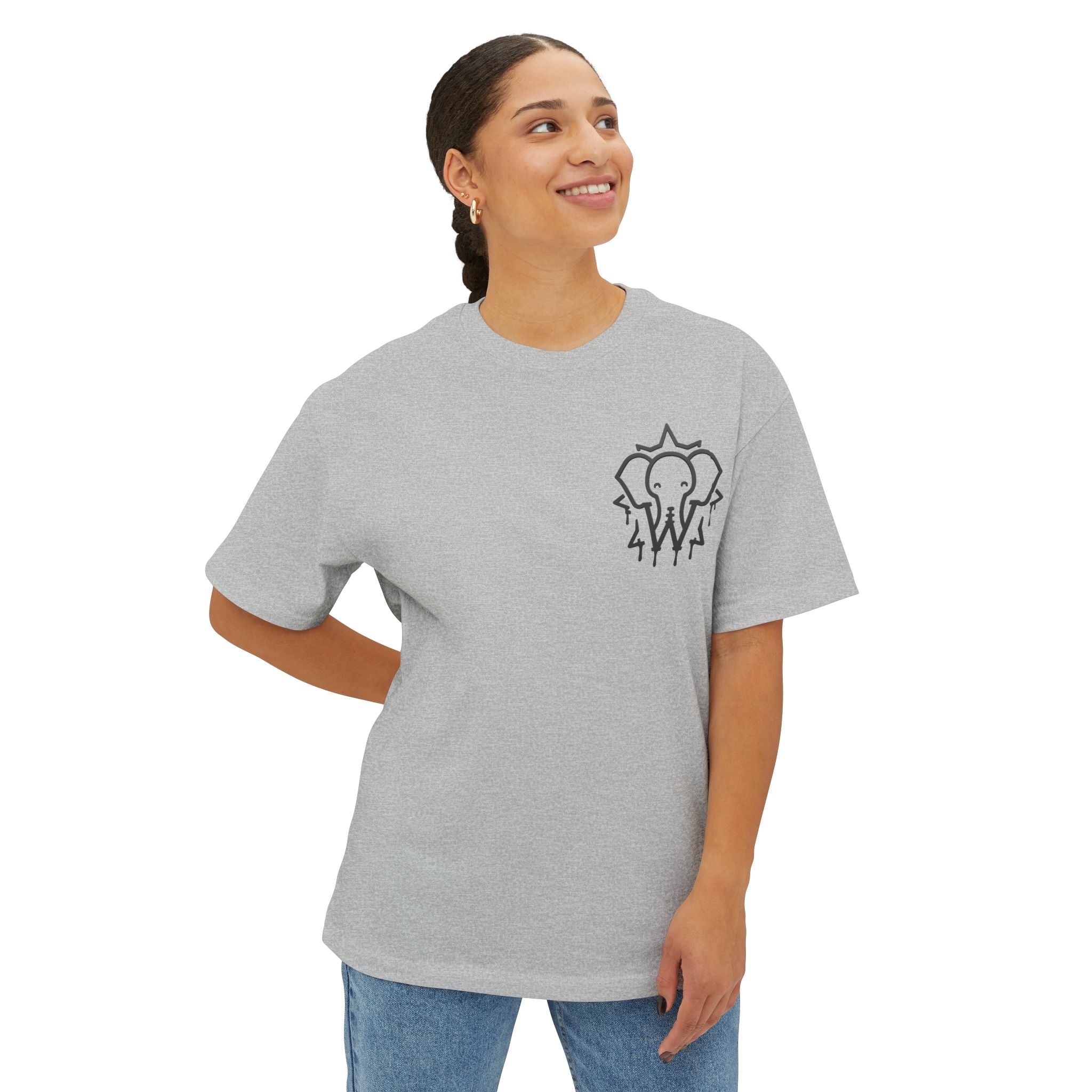Wesalinki Elephant logo Oversize tee