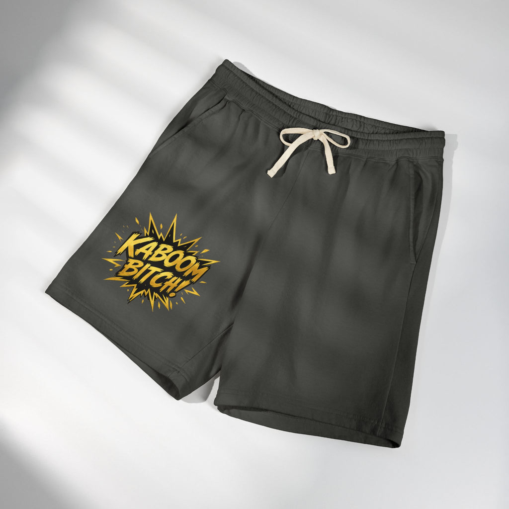 Kaboom Bitch! Sweat Shorts — Casual Fleece Lounge Shorts