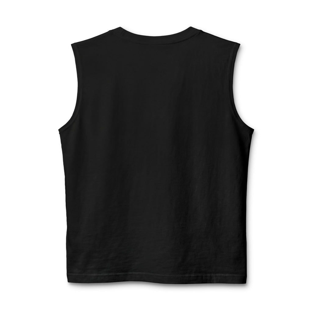 Sneaky Man Muscle Tank – Nighttime Raccoon Thief Graphic Tank Top