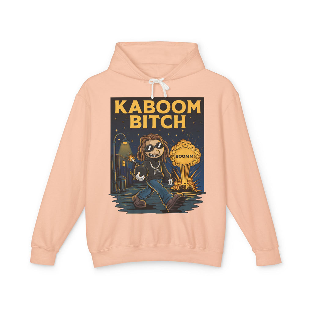Unisex Kaboom Bitch Hoodie — Retro Cartoon Explosion Graphic Hoodie