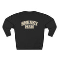Sneaky Man Crewneck Sweatshirt — Retro Collegiate Graphic Pullover