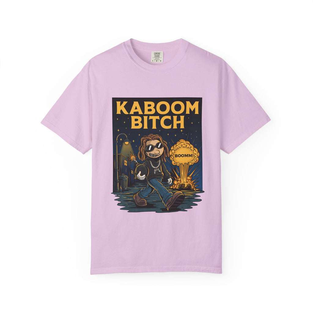 Kaboom Bitch T-Shirt — Vintage Cartoon Explosion Graphic Tee