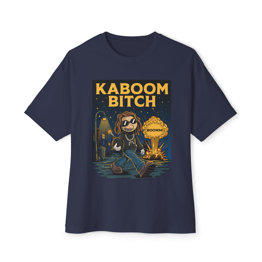 Oversized Kaboom Bitch Graphic Box Tee