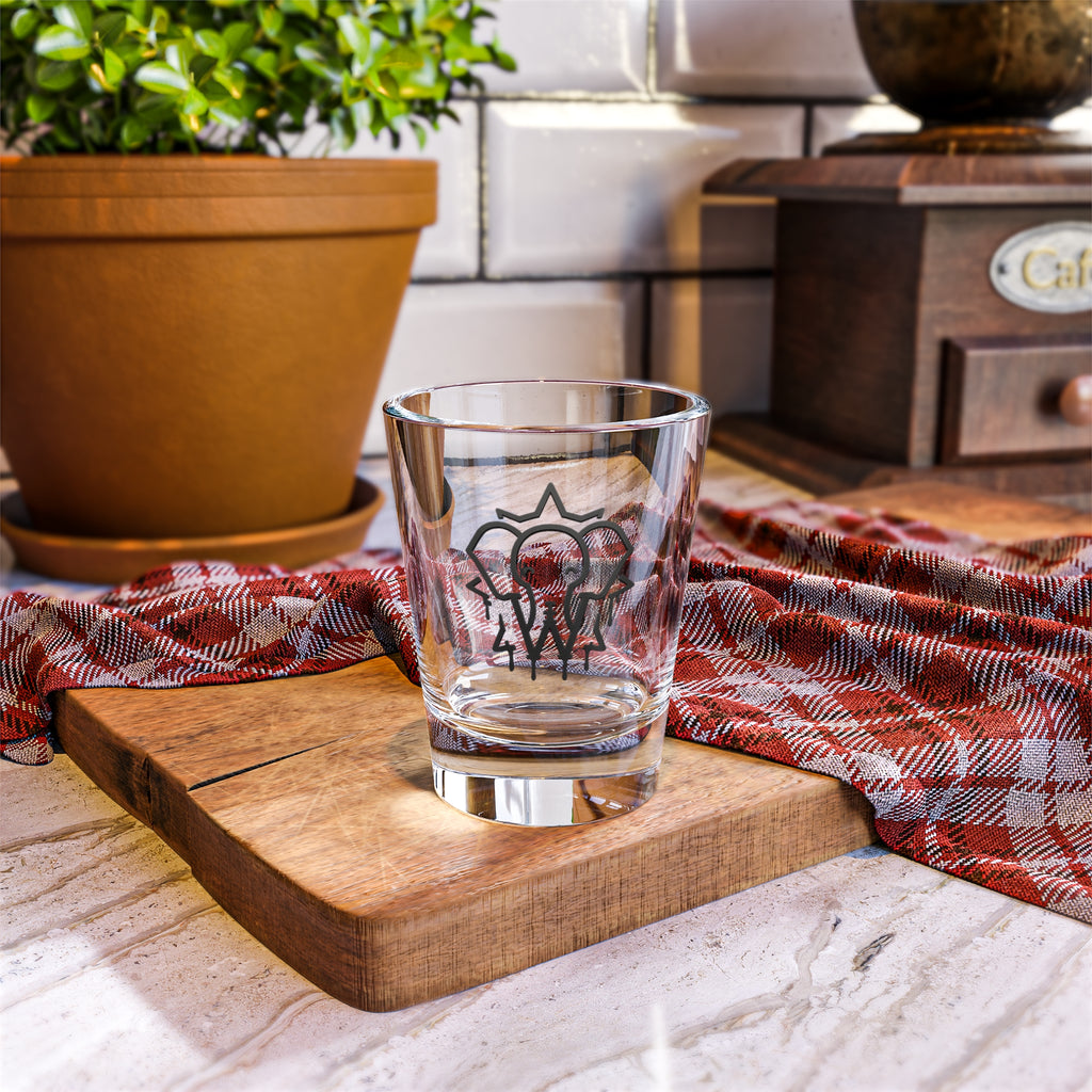 Elephant Logo Shot Glass — 1.5oz Branded Party Shotglass