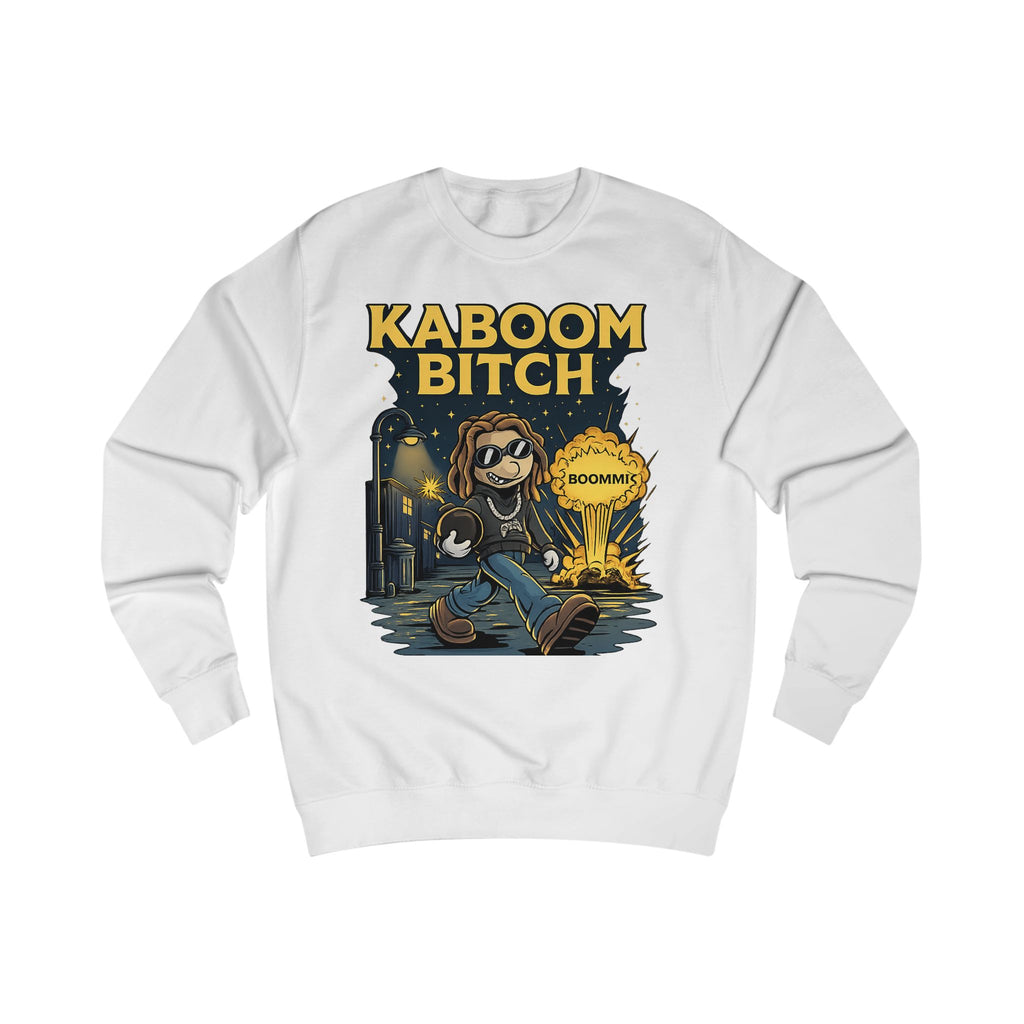 Kaboom Bitch Sweatshirt — Gamer Explosion Graphic Crewneck