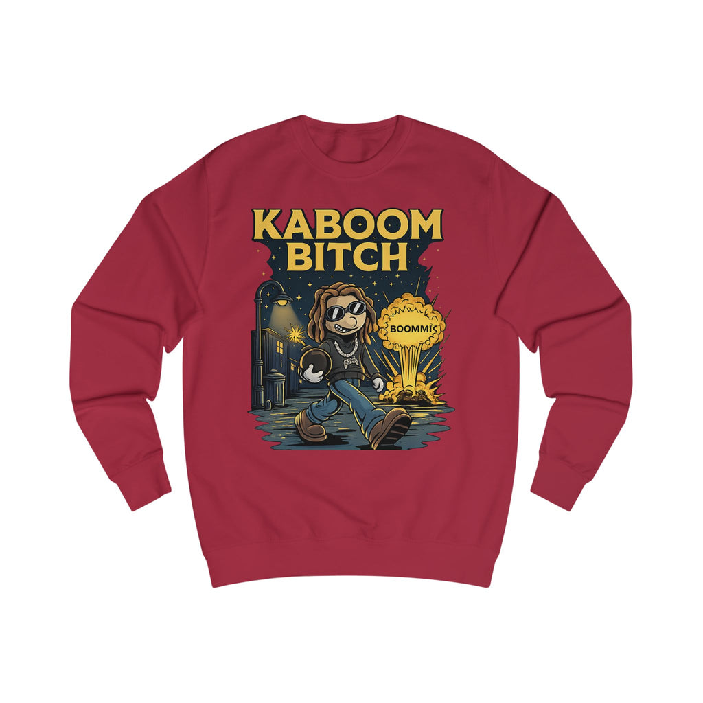 Kaboom Bitch Sweatshirt — Gamer Explosion Graphic Crewneck