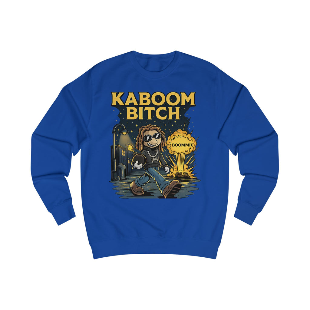 Kaboom Bitch Sweatshirt — Gamer Explosion Graphic Crewneck