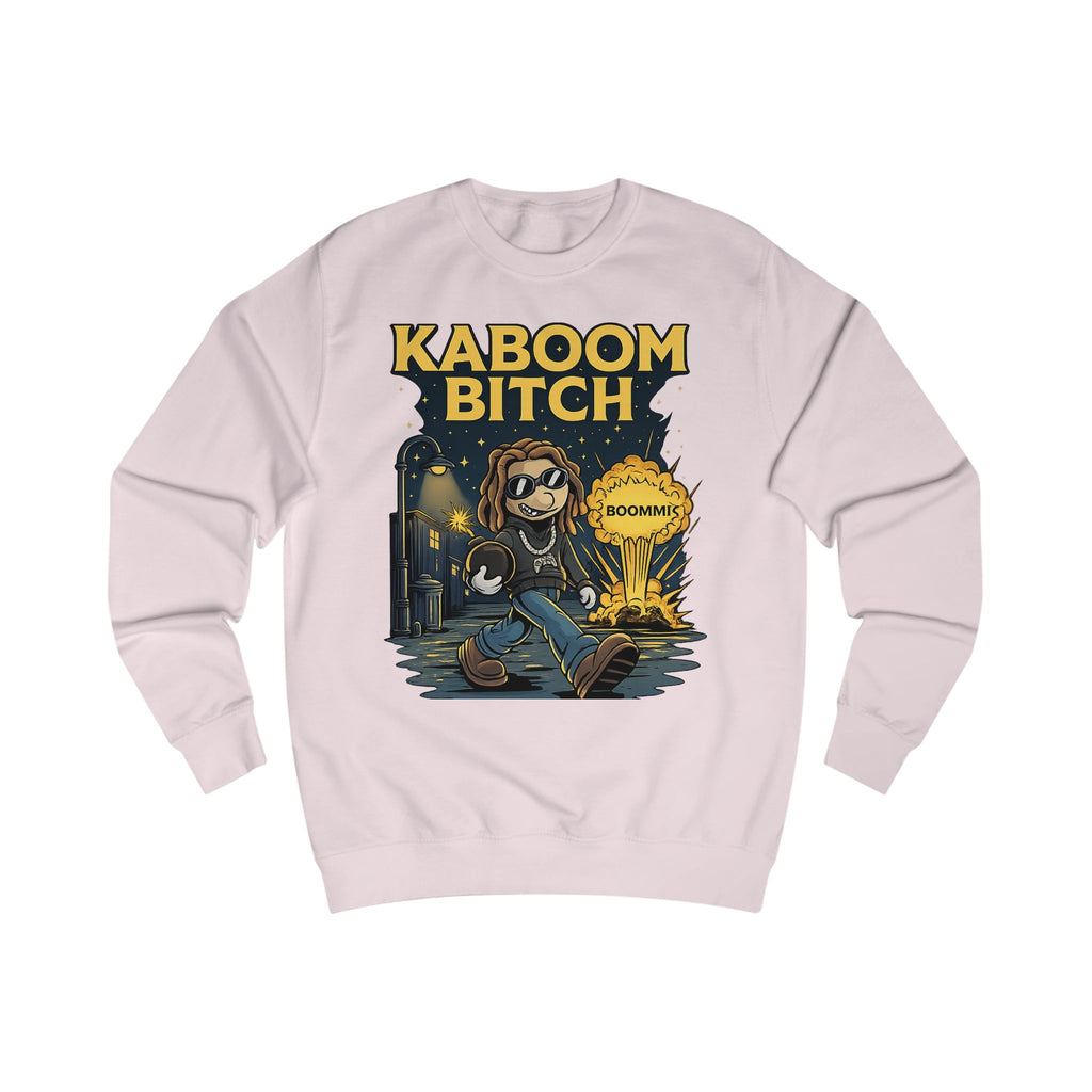 Kaboom Bitch Sweatshirt — Gamer Explosion Graphic Crewneck