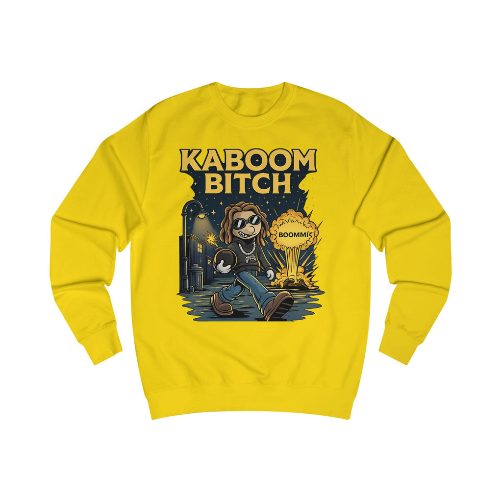 Kaboom Bitch Sweatshirt — Gamer Explosion Graphic Crewneck