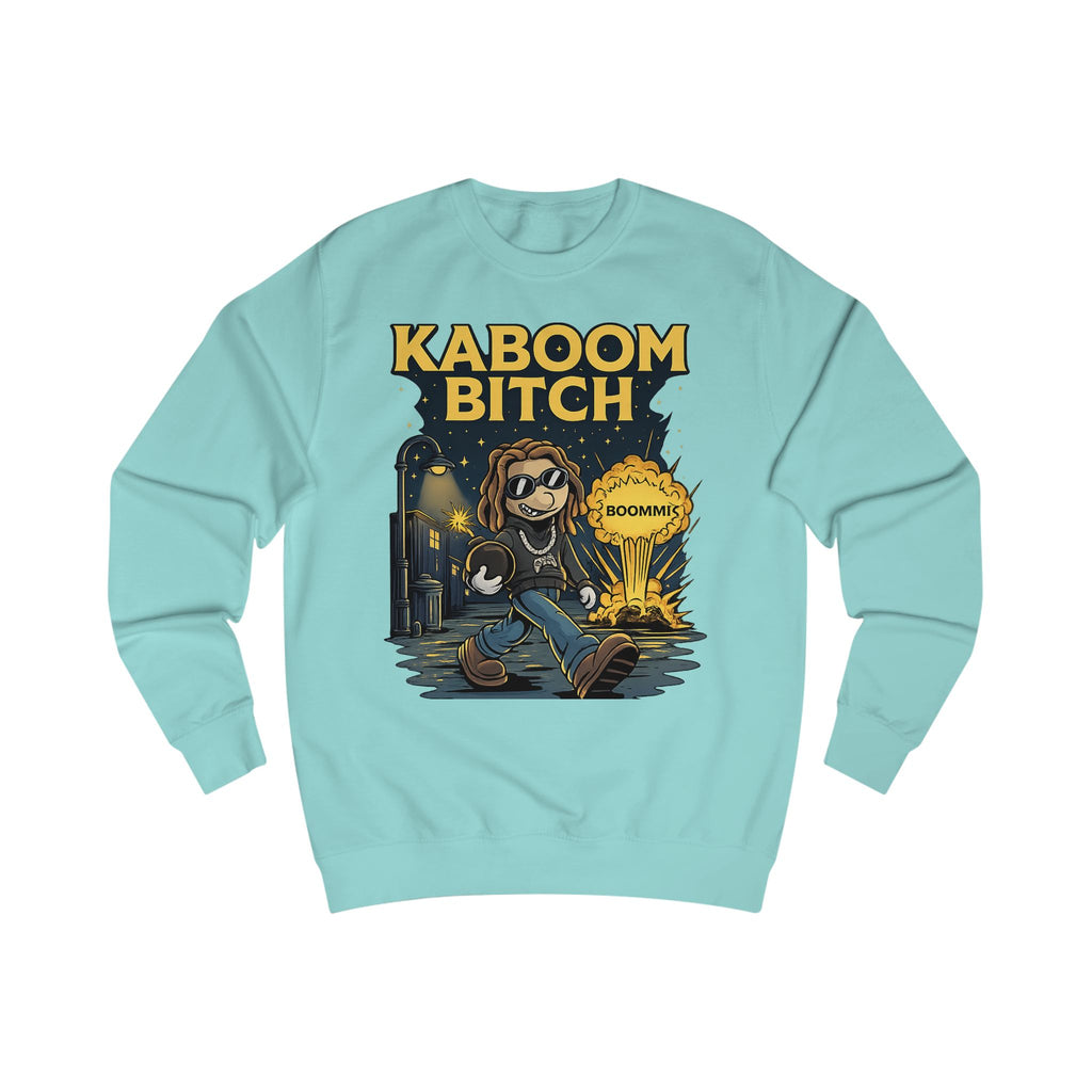 Kaboom Bitch Sweatshirt — Gamer Explosion Graphic Crewneck