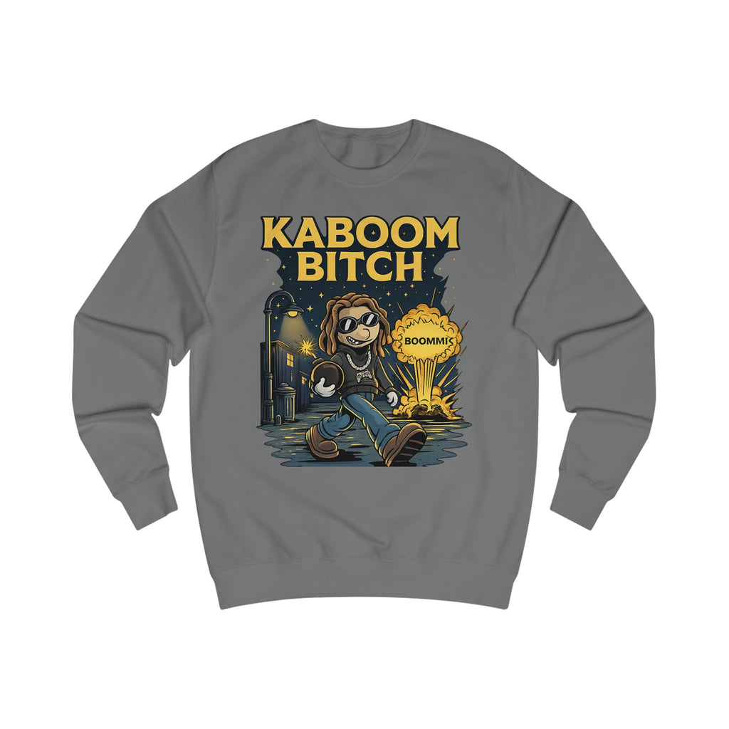 Kaboom Bitch Sweatshirt — Gamer Explosion Graphic Crewneck
