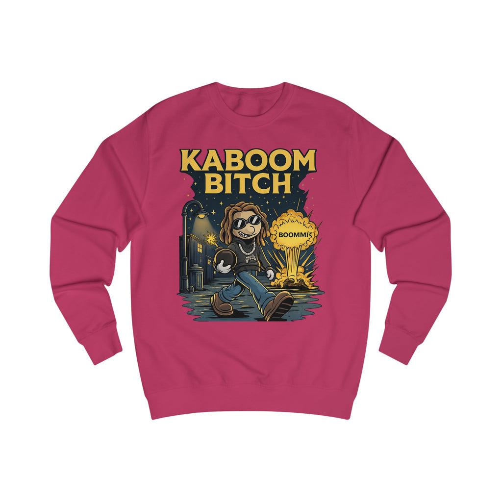 Kaboom Bitch Sweatshirt — Gamer Explosion Graphic Crewneck