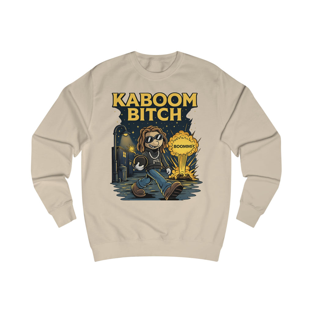 Kaboom Bitch Sweatshirt — Gamer Explosion Graphic Crewneck