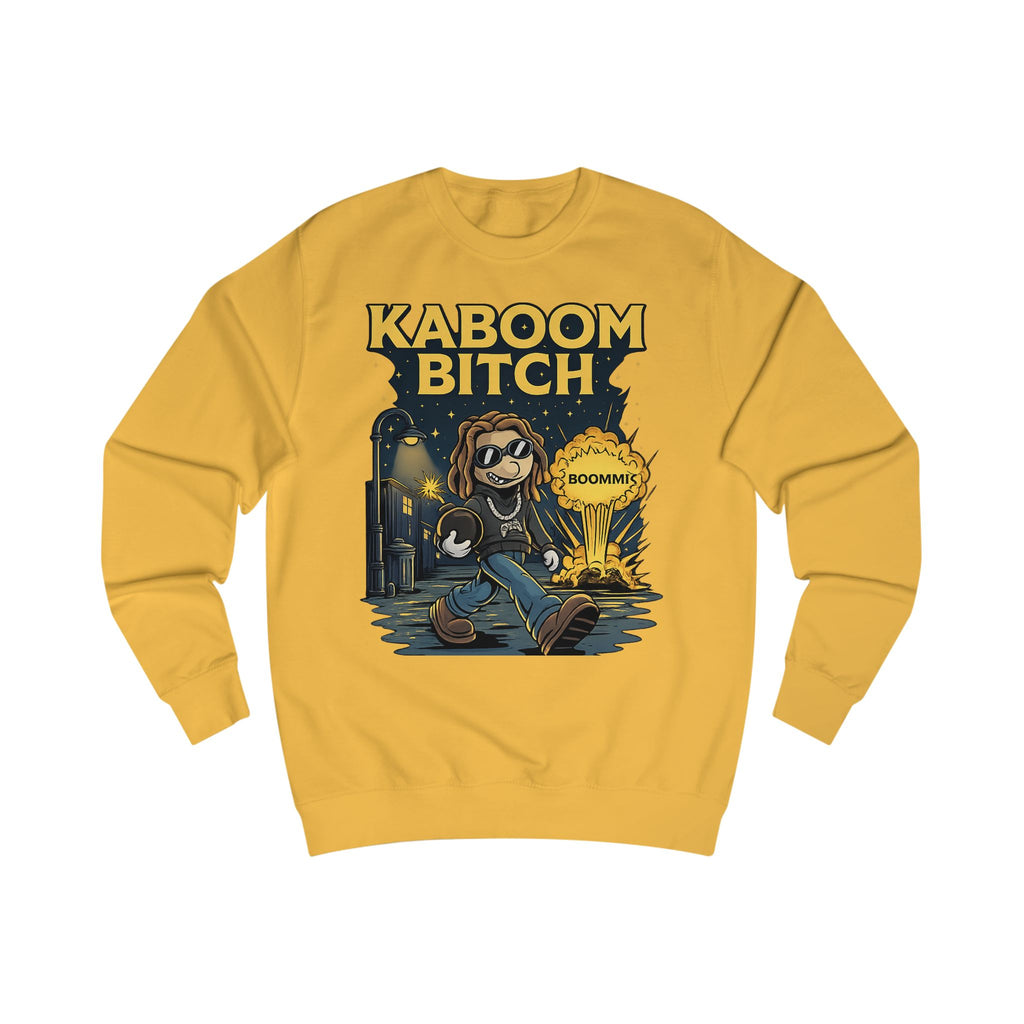 Kaboom Bitch Sweatshirt — Gamer Explosion Graphic Crewneck